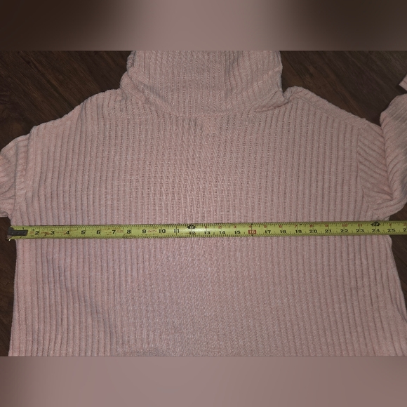 Maeve By Anthropologie Cowl Neck Baby Pink Soft Cozy Sweater - Picture 7 of 11